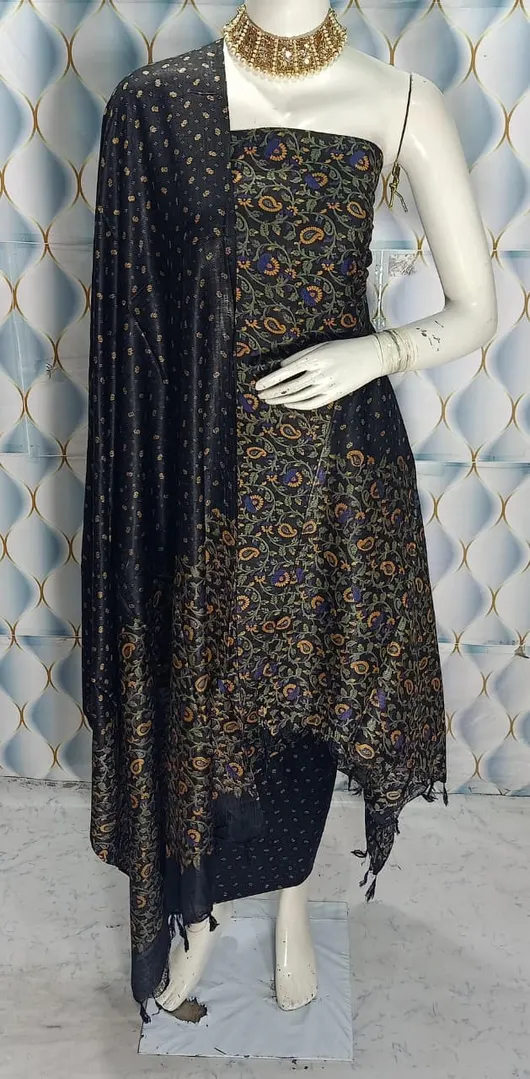 Elegant Katan Silk Full Suit – A Timeless Blend of Luxury and Tradition